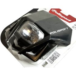 Plaque phare Polisport LMX noir - Enduro / Supermotard