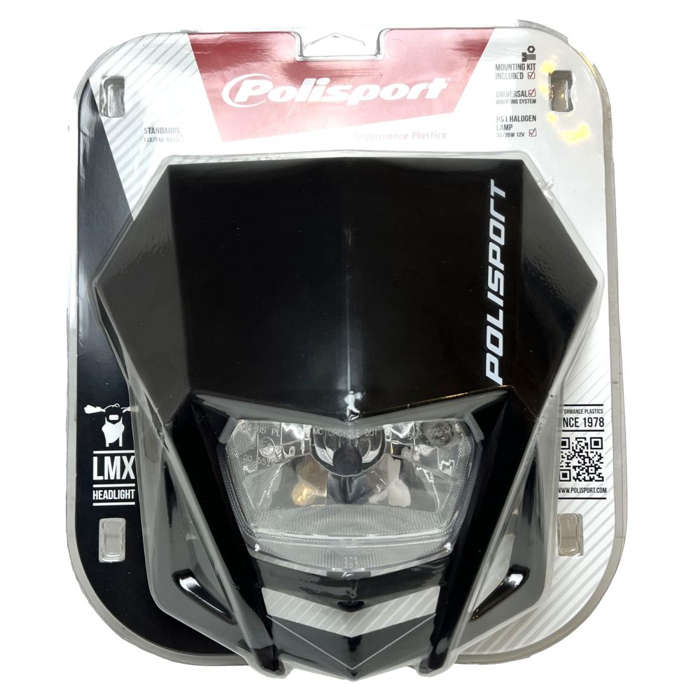 Plaque phare Polisport LMX noir - Enduro / Supermotard