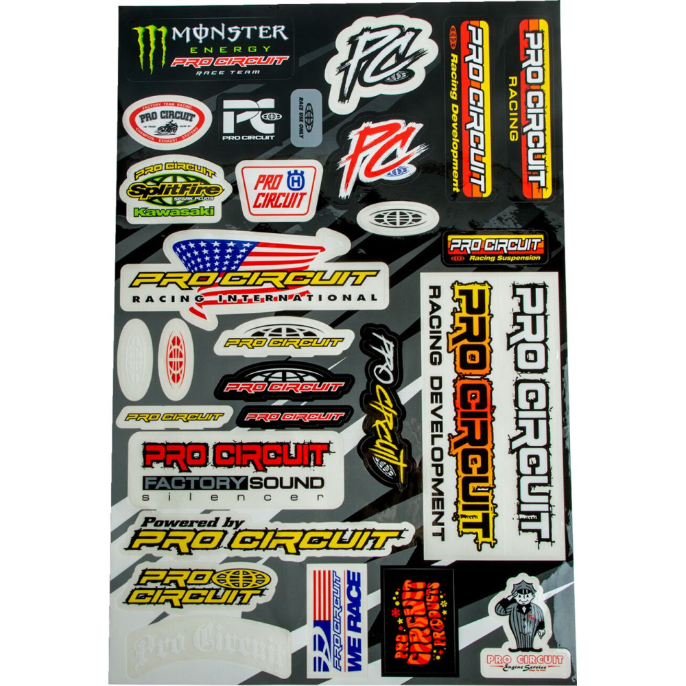 Feuille de stickers PRO CIRCUIT Deluxe