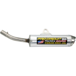 Silencieux PRO CIRCUIT 304 alu brossé/casquette inox Yamaha YZ85