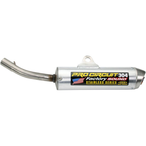 Silencieux PRO CIRCUIT 304 alu brossé/casquette inox Yamaha YZ85