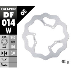 Disque de frein Galfer Wave® Ø240mm - Honda CR125/250/500 CRF250/450