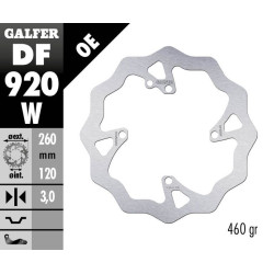 Disque de frein Galfer Wave fixe Ø260mm - Sherco 250/300 SE-R