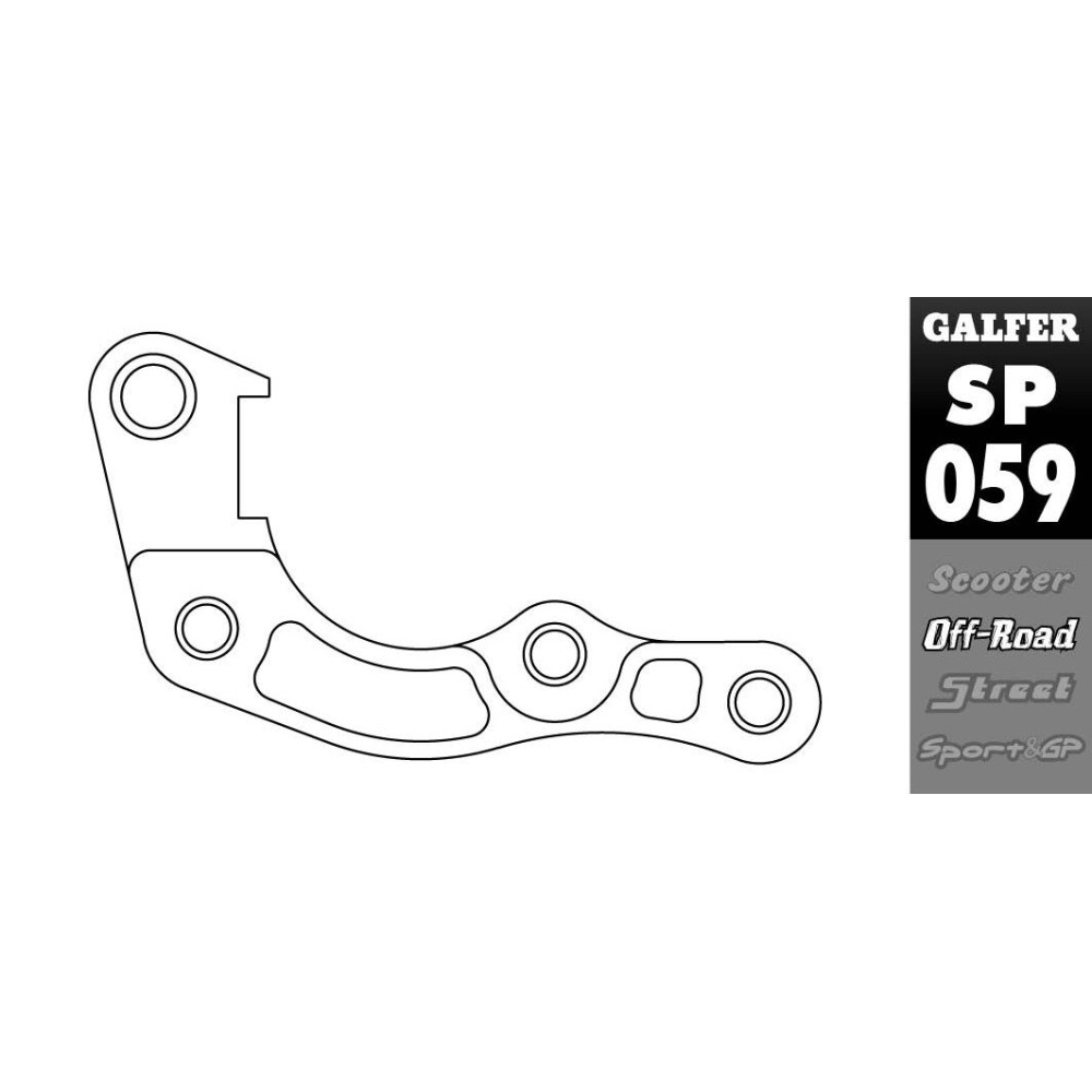 Patte de déport étrier disque 270mm - Honda CRF110F - CRF150/250/450L/R/X