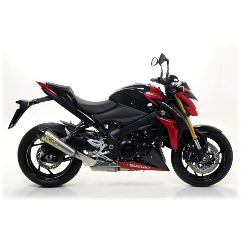 Silencieux Arrow X-Kone embout carbone, Suzuki GSX-S 1000 2015-20