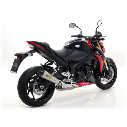 Silencieux Arrow X-Kone embout carbone, Suzuki GSX-S 1000 2015-20