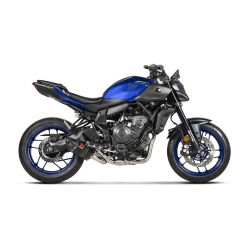 Ligne complète Akrapovic Racing carbone, Yamaha 700 MT-07 2025