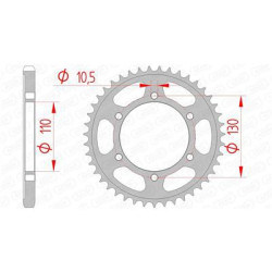 Couronne Afam type 12815 pas 525