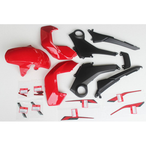 Kit carénages complet type 10 Rouge, Honda 125 MSX Grom