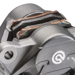 Etrier Brembo axial moulé entraxe 84mm brut 2 piston Ø34mm