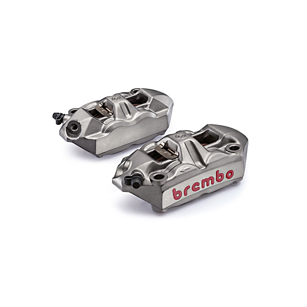 Pack 2 Etrier Brembo radial monobloc moulé entraxe 100mm M4 brut