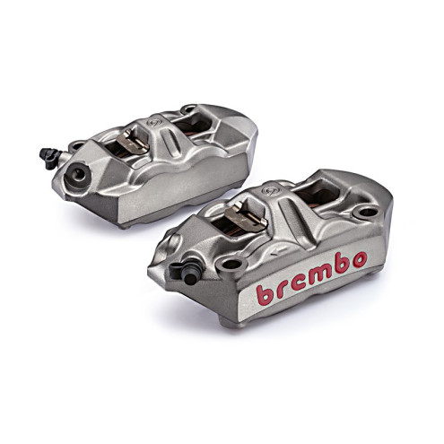 Pack 2 Etrier Brembo radial monobloc moulé entraxe 100mm M4 brut