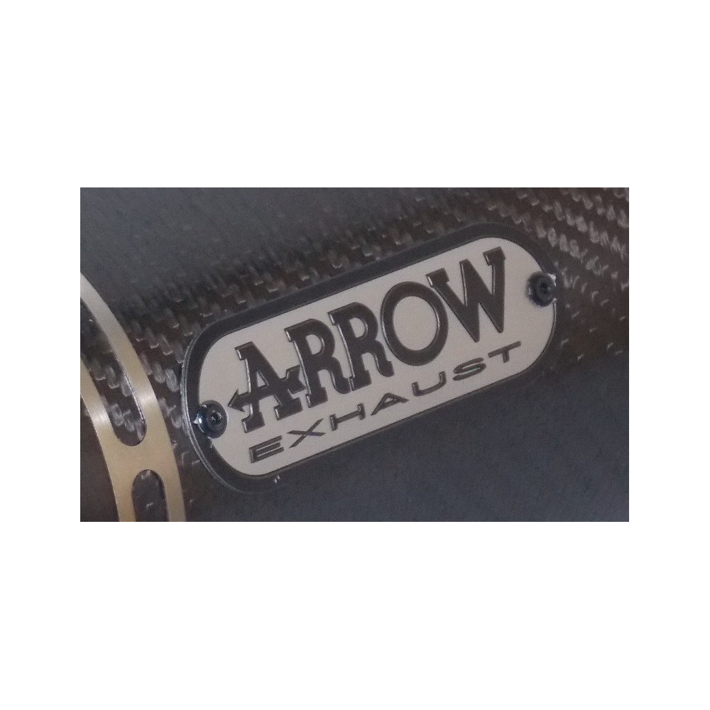 Badge logo échappement Arrow gris