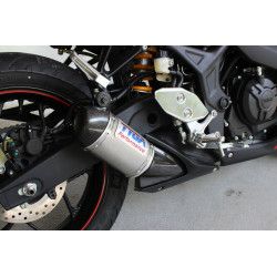 Echappement Tyga-Performance inox embout carbone, Yamaha R3 2015-18