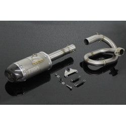 Ligne complète Tyga-Performance position basse silencieux inox embout carbone court, Honda 125 MSX