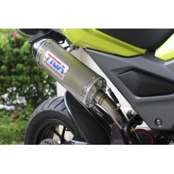 Echappement complet Tyga-Performance silencieux inox embout carbone, Honda 125 MSX SF