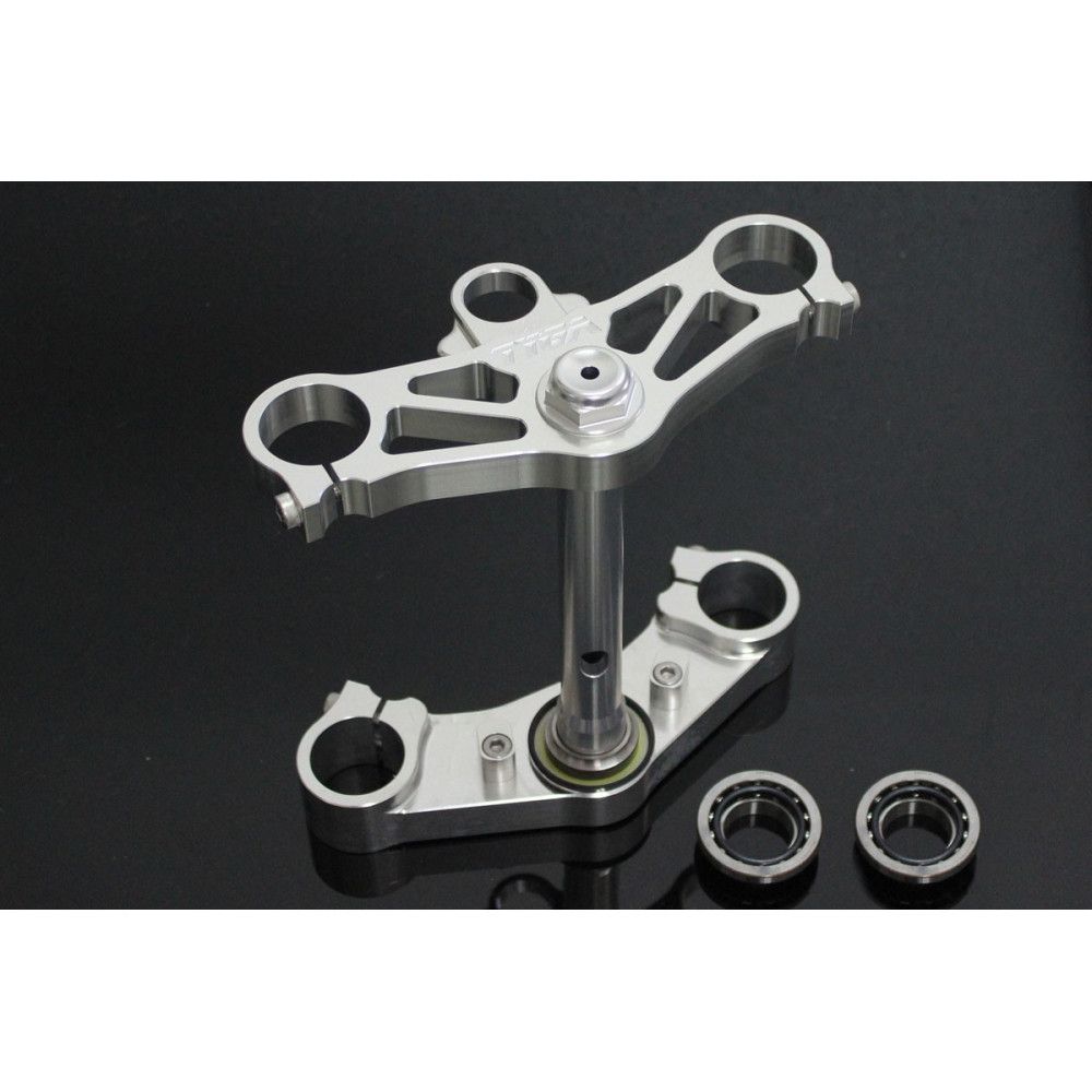 Té de fourche complet CNC silver, Honda NSR250 MC21