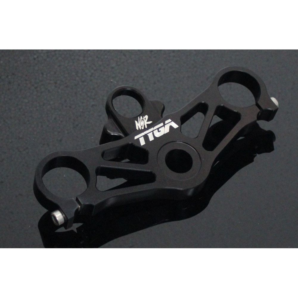 Té de fourche supérieur CNC kit black, Honda NSR250 MC21/MC28