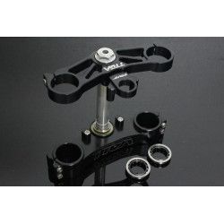 Té de fourche CNC kit conversion CBR 600 noir, Honda RVF400 NC35