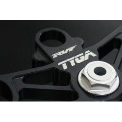 Té de fourche CNC kit conversion CBR 600 noir, Honda RVF400 NC35