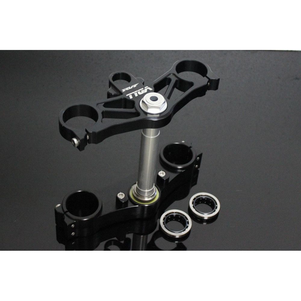 Té de fourche CNC kit conversion CBR 600 noir, Honda RVF400 NC35