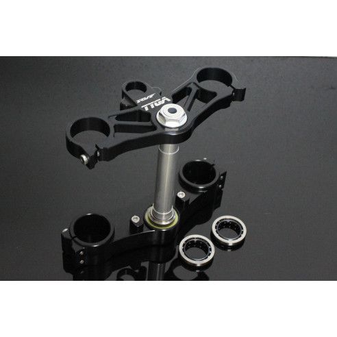 Té de fourche CNC kit conversion CBR 600 noir, Honda RVF400 NC35