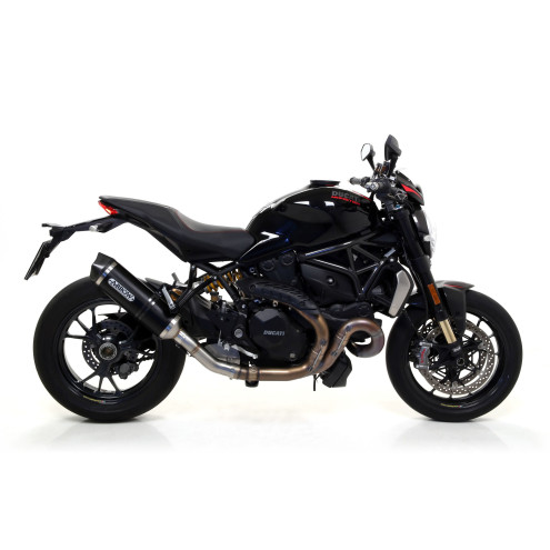 Silencieux Arrow Race Tech noir embout carbone, Ducati Monster 1200/1200R/1200S  Monster 2016-20