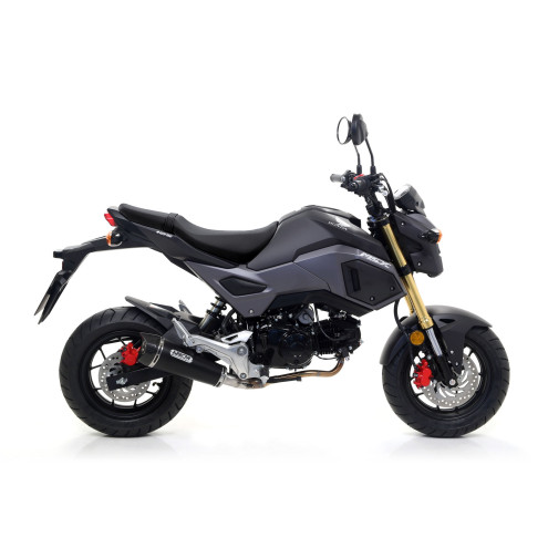 Silencieux Arrow X-Kone noir embout carbone, Honda 125 MSX