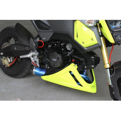 Sabot moteur belly exhaust Blanc Honda 125 MSX Grom