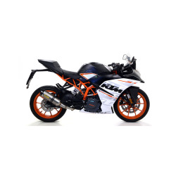 Echappement Arrow Thunder titane embout carbone, KTM Duke 125/390 2017-20 RC 125/390 17-20