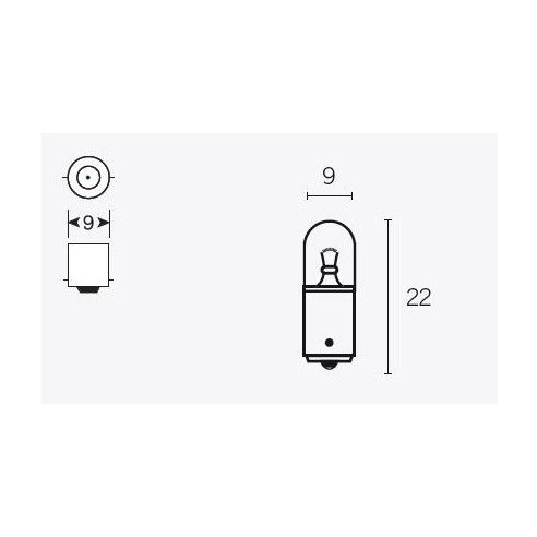 Ampoule Témoin Avec Culot - 6v 4w