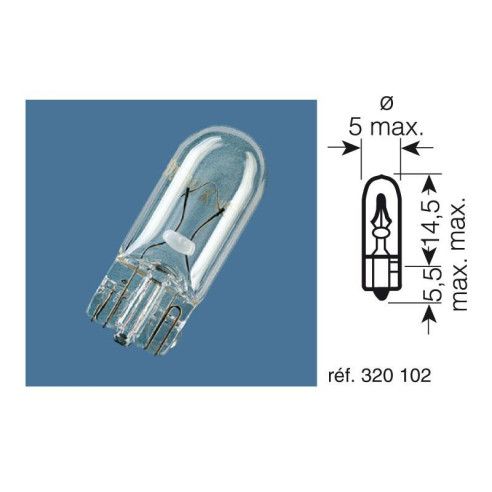 Ampoule Témoin Culot - 12v 2w