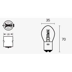 Ampoule - 12v 25/25w