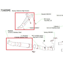 Kit passage haut Arrow Yamaha MT-07