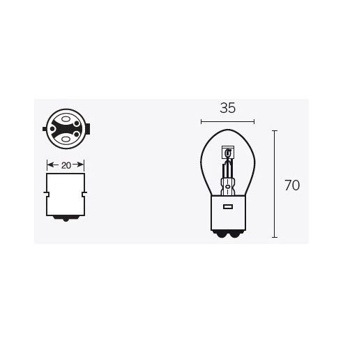 Ampoule  - 6v 35/35w