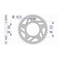 Couronne de transmission Aprilia 125 RS 06-11