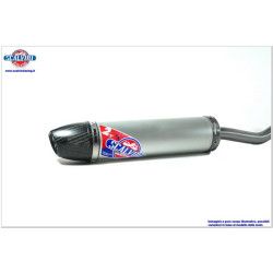 Silencieux Scalvini Racing alu embout carbone Aprilia RS 125 94-12