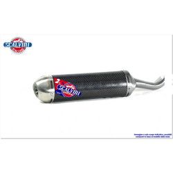 Silencieux Scalvini Racing carbone embout inox Aprilia RS 125 94-12